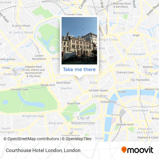 Courthouse Hotel London map