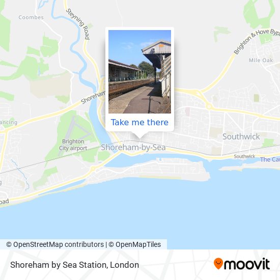Shoreham by Sea Station map