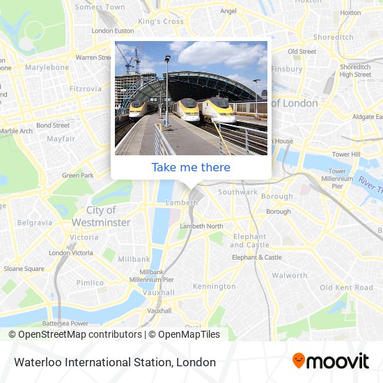 Waterloo International Station map