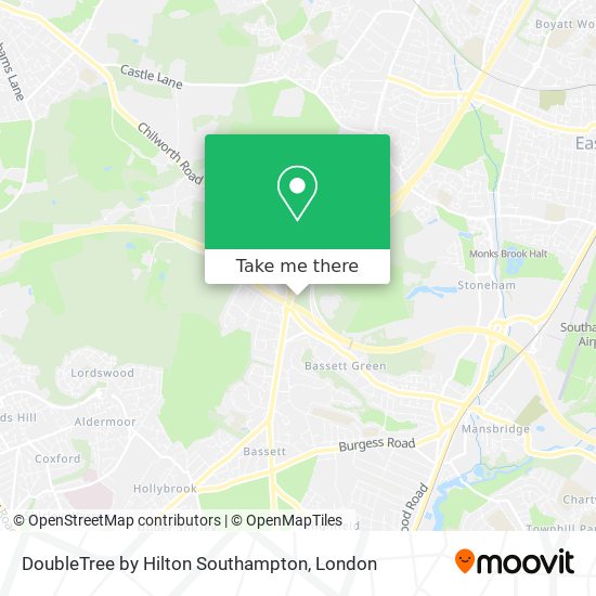 DoubleTree by Hilton Southampton map