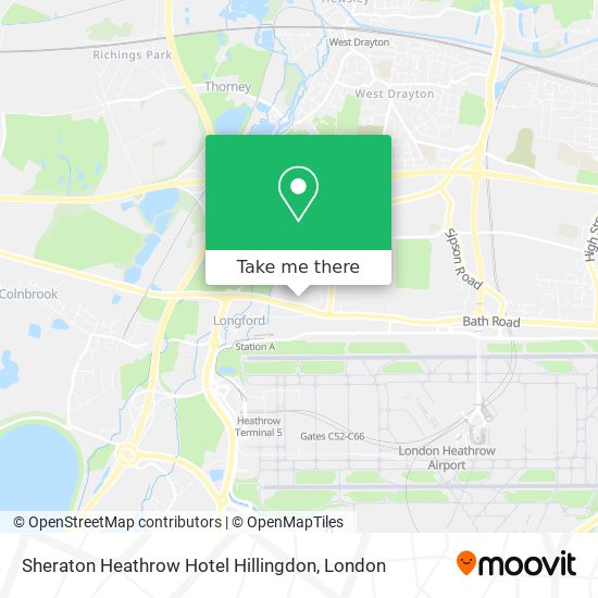 Sheraton Heathrow Hotel Hillingdon map