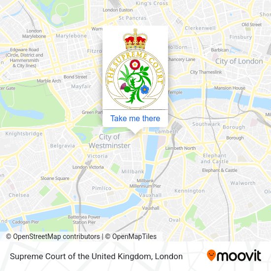 Supreme Court of the United Kingdom map