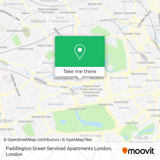Paddington Green Serviced Apartments London map