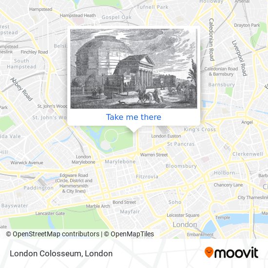 London Colosseum map