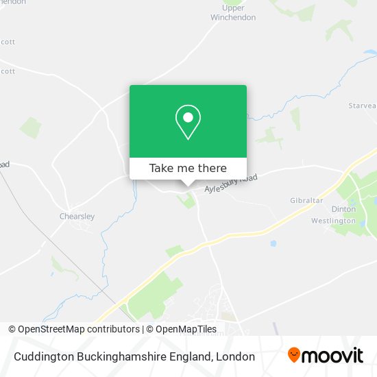 Cuddington Buckinghamshire England map