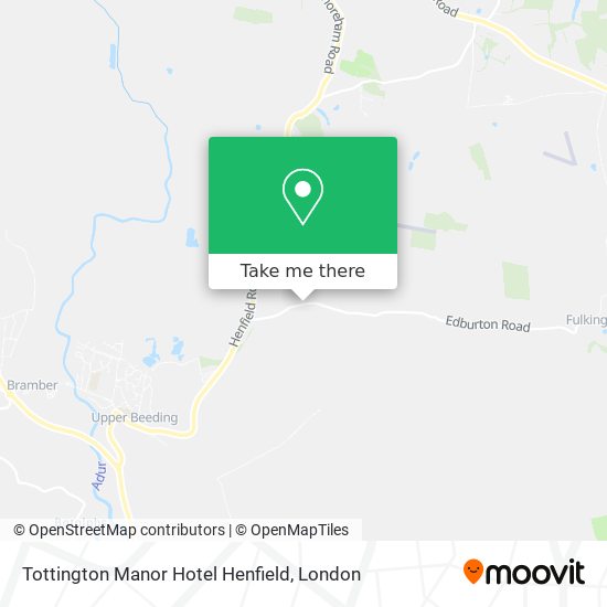 Tottington Manor Hotel Henfield map