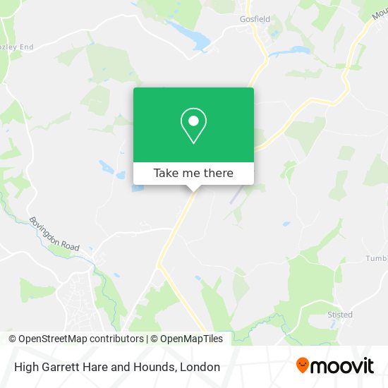High Garrett Hare and Hounds map