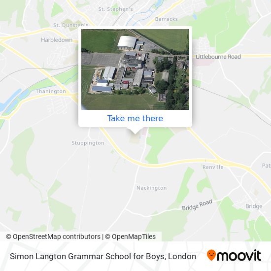 Simon Langton Grammar School for Boys map