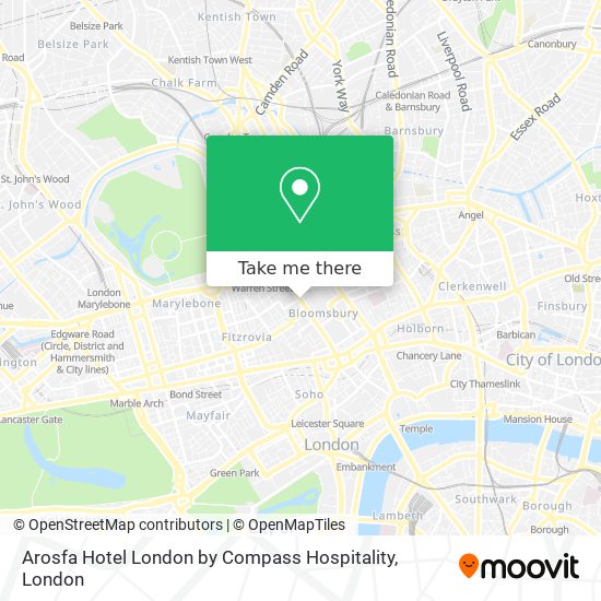 Arosfa Hotel London by Compass Hospitality map