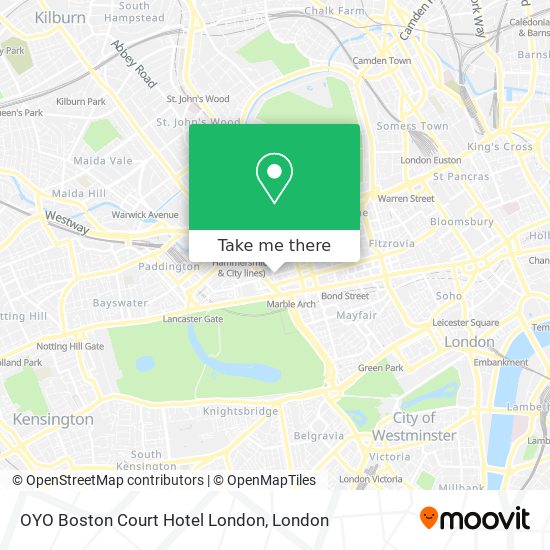 OYO Boston Court Hotel London map