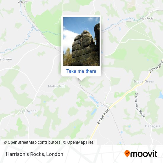 Harrison s Rocks map