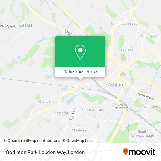 Godinton Park Loudon Way map