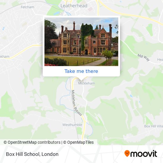 Box Hill School map