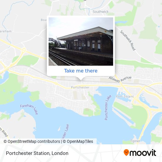 Portchester Station map