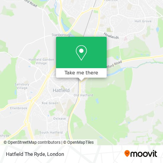 Hatfield The Ryde map