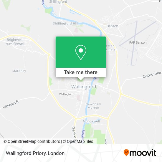 Wallingford Priory map