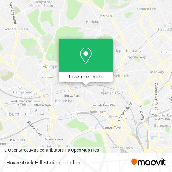 Haverstock Hill Station map