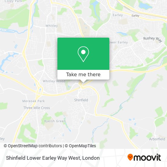 Shinfield Lower Earley Way West map