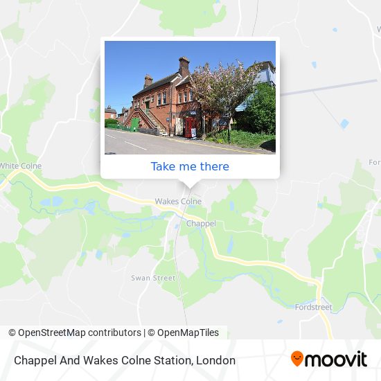 Chappel And Wakes Colne Station map