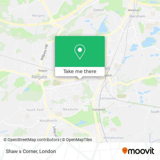 Shaw s Corner map