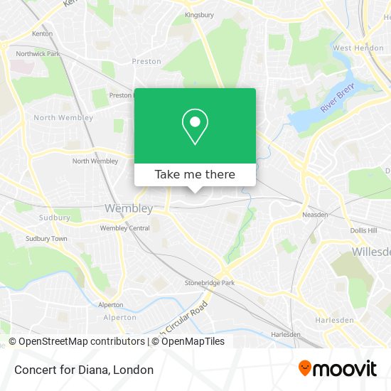 Concert for Diana map