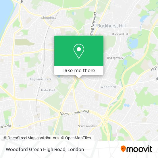 Woodford Green High Road map
