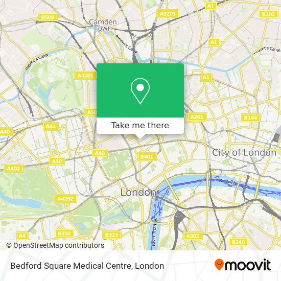 Bedford Square Medical Centre map