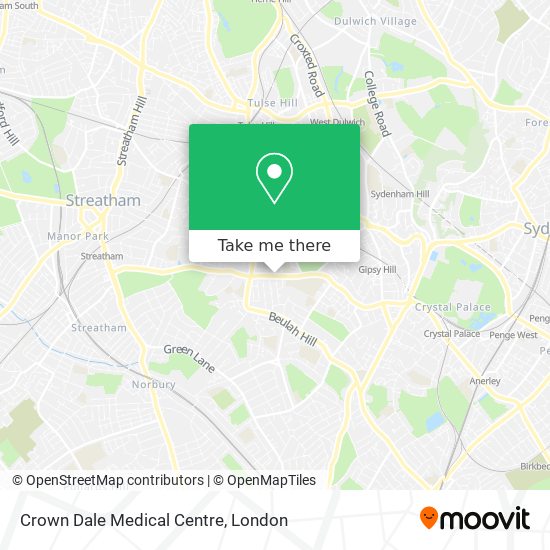 Crown Dale Medical Centre map