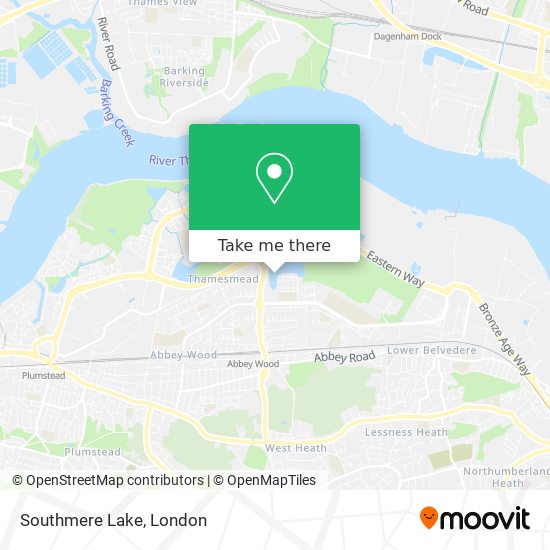 Southmere Lake map