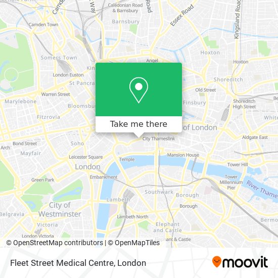 Fleet Street Medical Centre map