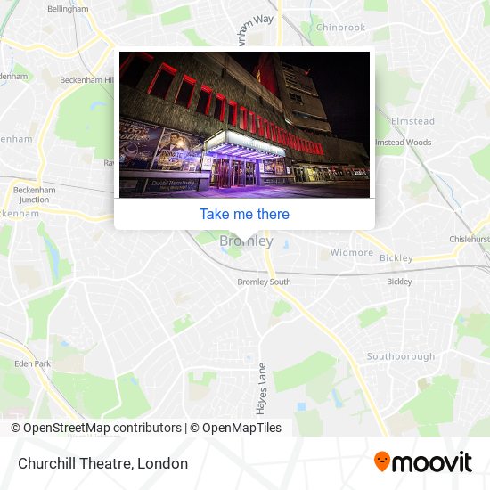 Churchill Theatre map