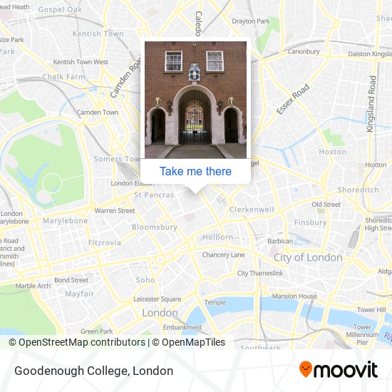 Goodenough College map