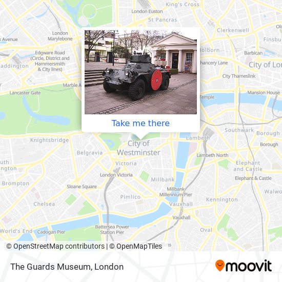 The Guards Museum map