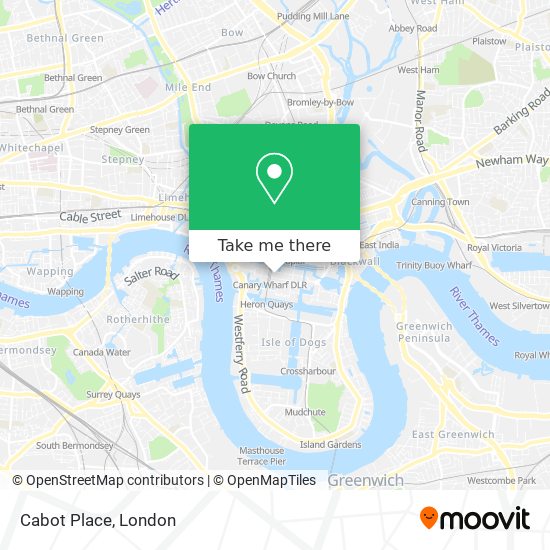 Cabot Place map