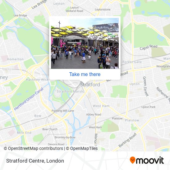 Stratford Centre map