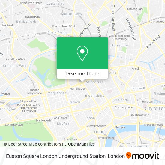 Euston Square London Underground Station map