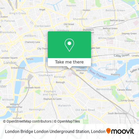 London Bridge London Underground Station map