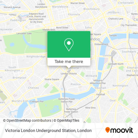 Victoria London Underground Station map