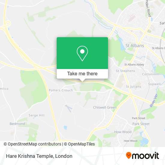 Hare Krishna Temple map