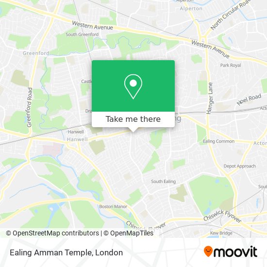 Ealing Amman Temple map