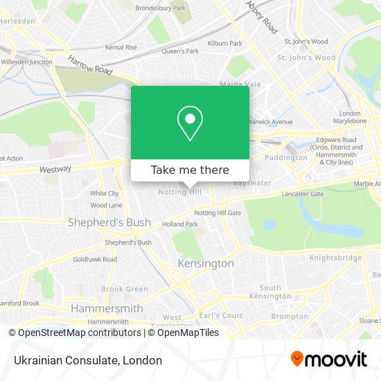 Ukrainian Consulate map