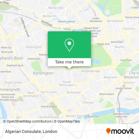 Algerian Consulate map