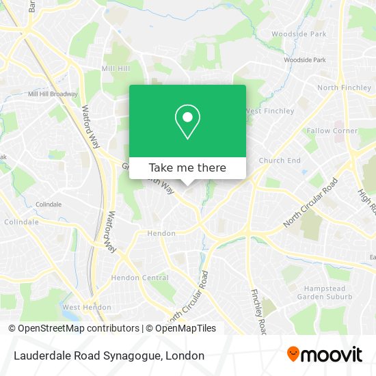 Lauderdale Road Synagogue map