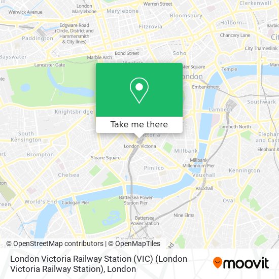 How to get to London Victoria Railway Station VIC London