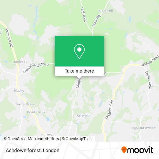 Ashdown forest map