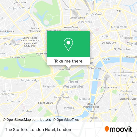 The Stafford London Hotel map