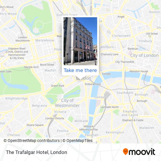 The Trafalgar Hotel map