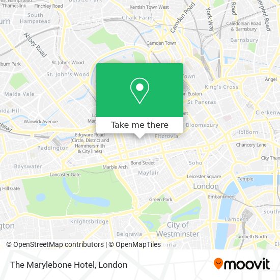 The Marylebone Hotel map