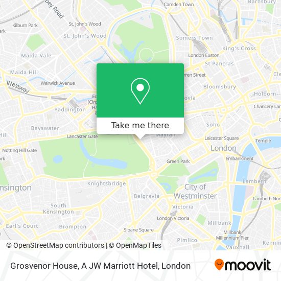 Grosvenor House, A JW Marriott Hotel map