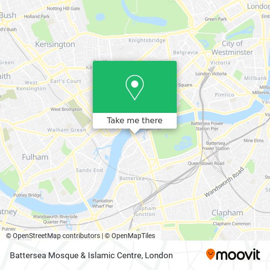 Battersea Mosque & Islamic Centre map